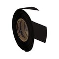 Superior Mark Floor Marking Tape, Carpet, 2inx x100Ft, Black/White Hazard Stripe IN-40-555I